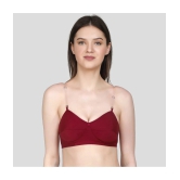 TCG - Maroon Cotton Blend Non Padded Womens Everyday Bra ( Pack of 2 ) - None