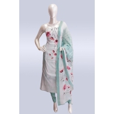 Light Mint Green Color Soft Cotton Salwar Material