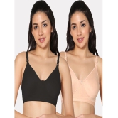 IN CARE LINGERIE - Multicolor Cotton Non Padded Women's Everyday Bra ( Pack of 2 ) - None