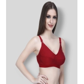 Elina - Maroon Cotton Non - Padded Womens Everyday Bra ( Pack of 1 ) - None