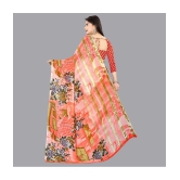 Anand Sarees - Orange Georgette Saree With Blouse Piece ( Pack of 1 ) - Orange