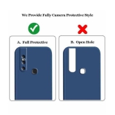 Case Vault Covers - Blue Silicon Plain Cases Compatible For Vivo V15 ( Pack of 1 ) - Blue