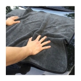 Auto Hub Grey 500 GSM Microfiber Cloth For Automobile ( Pack of 2 )