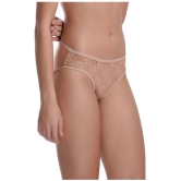 Madam - Lace Embroidered Beige Womens Cheekies ( Pack of 1 ) - XL