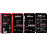 MANFORCE Mankind Condoms Combo Pack (Strawberry Chocolate Litchi Sunny Flavoured)- 10 Pieces (Pack of 4) Condom (Set of 4 40 Sheets)