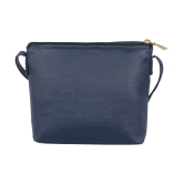 Enoki - Blue Faux Leather Sling Bag - Blue