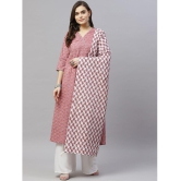 miravan - Pink Cotton Women's Angrakha Kurti ( Pack of 1 ) - None