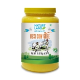 Natureland Organics Premium Cow Ghee, 1 L - Pack of 2