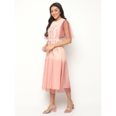 Rose Gradient Embroidered Dress