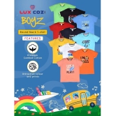 Lux Cozi - Blue Cotton Boys T-Shirt ( Pack of 2 ) - None