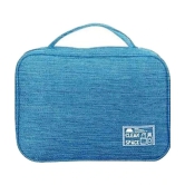 House Of Quirk Blue Travel Kit Bag ( 1 Pc ) - Blue