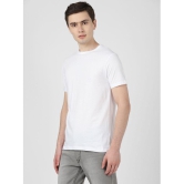 UrbanMark Men Regular Fit Round Neck Half Sleeves Biowash Solid T Shirt-White - None