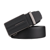 Zacharias - Black Leather Men's Casual Belt ( Pack of 1 ) - None