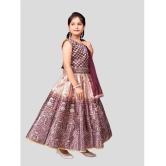 Aarika Brown Silk Girls Lehenga Choli Set ( Pack of 1 ) - None