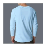 Supersquad Cotton Regular Fit Solid Full Sleeves Mens T-Shirt - Sky Blue ( Pack of 1 ) - None