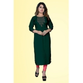 haya fashion - Green Rayon Women's A-line Kurti ( Pack of 1 ) - None