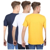 Supersquad 100% Cotton Regular Fit Printed Half Sleeves Mens T-Shirt - Multicolor ( Pack of 3 ) - None