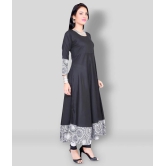 Divena - Navy Viscose Womens Flared Kurti ( Pack of 1 ) - 6XL