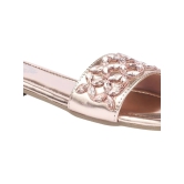 Shoetopia Rose Gold Womens Flats - None