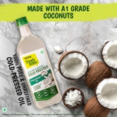 Tata Simply Better Pure & Unrefined Cold Pressed Virgin Coconut Oil, Naturally Cholesterol Free, 500ml, Rich Aroma & Flavour of Real Coconuts, For Daily Cooking with Multipurpose Usage,A1 Grade Coconuts