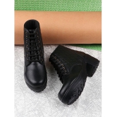 Shoetopia Black Knee Length Casual Boots - None