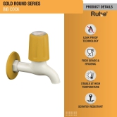 Gold Round Bib Tap PTMT Faucet - by Ruhe®