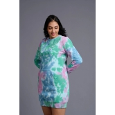 Go Devil in Multi Tye Dye Sweatdress for Women M