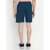 Zeffit - Blue Cotton Blend Mens Shorts ( Pack of 1 ) - None