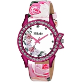 Mikado Leather Round Womens Watch