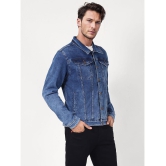 UrbanMark Cotton Blend Mens Denim Jacket - Blue ( Pack of 1 ) - None