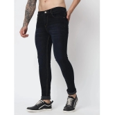 AngelFab Skinny Fit Faded Mens Jeans - Black ( Pack of 1 ) - None