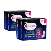 Everteen XXL Relax Nights Ultra Thin 40 Sanitary Pads with Period Cramps Roll-On Inside (Pack of 2)