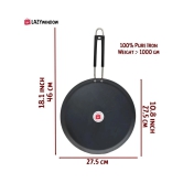 LAZYWINDOW Iron Dosa Tawa ( Pack of 2 ) - Black