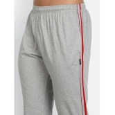 Zeffit - Grey Cotton Blend Mens Trackpants ( Pack of 1 ) - None