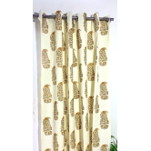 Elegant Block Printed Curtain