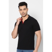 HJ HASASI - Black Cotton Blend Slim Fit Mens Polo T Shirt ( Pack of 1 ) - None