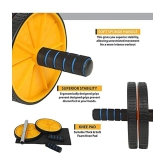 Ab Roller Set with Knee Mat for Gym Workout & Fitness Exercise (Pack of 1) - FREE SIZE