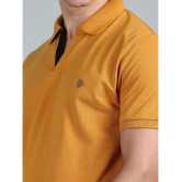 Lux Cozi - Mustard Cotton Regular Fit Mens Polo T Shirt ( Pack of 1 ) - None