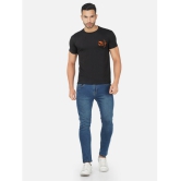 CHOZI Cotton Regular Fit Printed Half Sleeves Mens T-Shirt - Black ( Pack of 1 ) - None