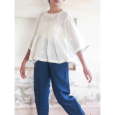 Athangudi Top White-XXS