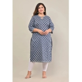 Swasti - Grey 100% Cotton Womens Straight Kurti ( Pack of 1 ) - None