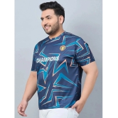 AUSTIVO Multicolor Polyester Regular Fit Mens Sports T-Shirt ( Pack of 1 ) - None