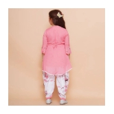 Arshia Fashions Pink Rayon Girls Patiala Kurta Set ( Pack of 1 ) - None