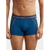 Jockey US21 Men Super Combed Cotton Elastane Stretch Solid Trunk - Poseidon - None