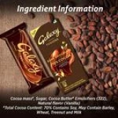 Galaxy Fusions Dark Chocolate Bar - Silky & Smooth, With Cocoa, 110 G