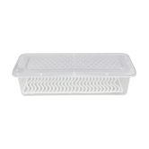 PearlPet Fridge Container Plastic Transparent Multi-Purpose Container ( Set of 6 ) - Transparent