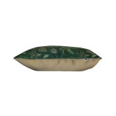 Tropical Paradise Palms Printed Dark Green Cushion Cover, 40 x 40 cm