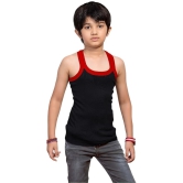 ICONIC ME Multi Color Cotton Solid Boys Vest ( Pack of 5 ) - None