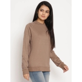 Women Wanderer Brown Solid Sweatshirt-XL