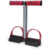 VOLTEX Red Single Spring Tummy Trimmer for Abs Exerciser,Body Toner and Fat Buster| For Men and Women - Red